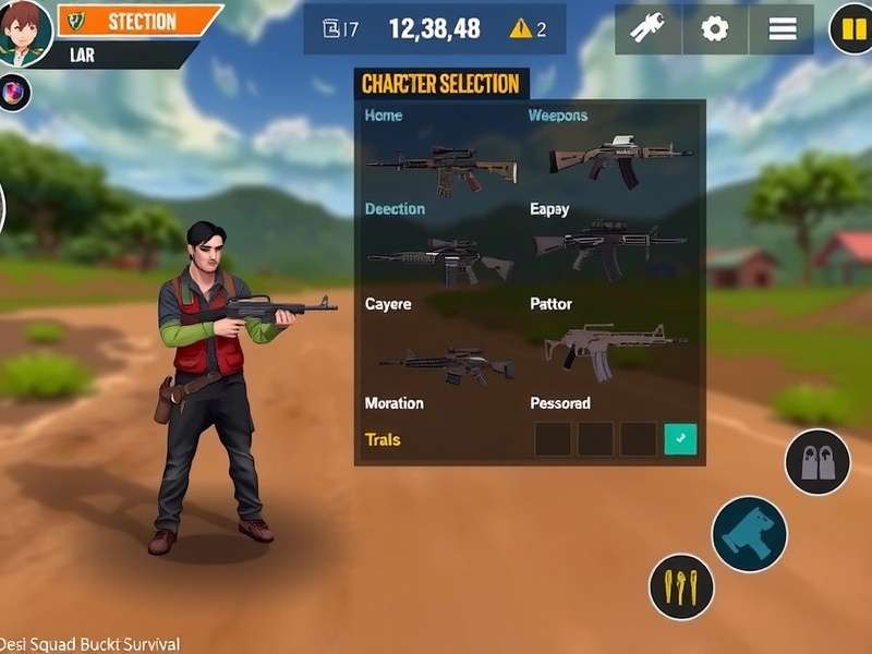 Desi Squad Survival character selection screen
