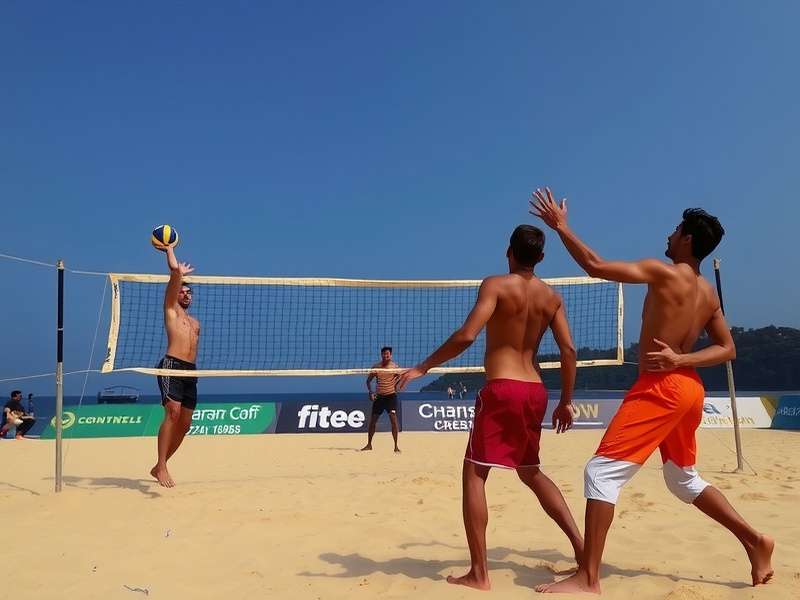 Beach Volley Strike gameplay on an Indian beach