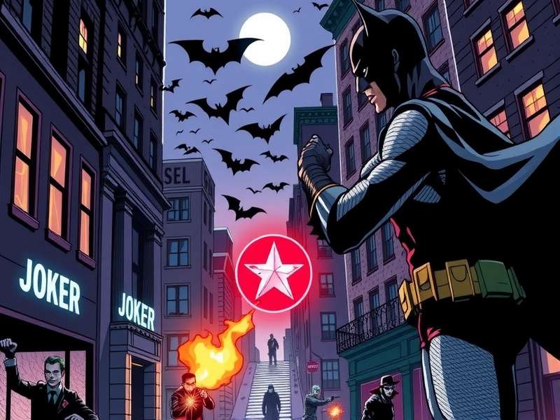 Main characters of Joker War Saga including Batman, Joker, and supporting cast