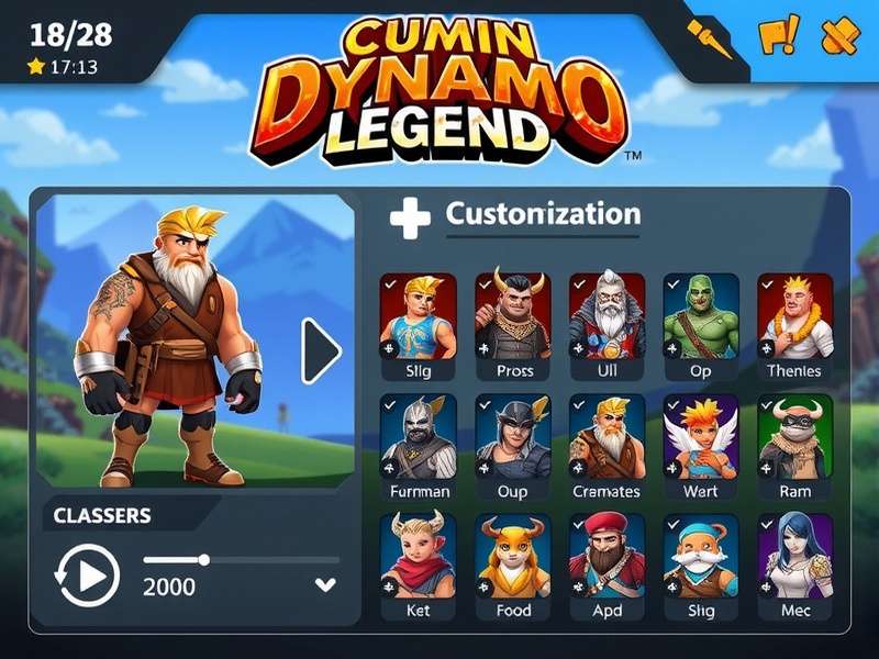 Cumin Dynamo Legend character roster showing diverse classes