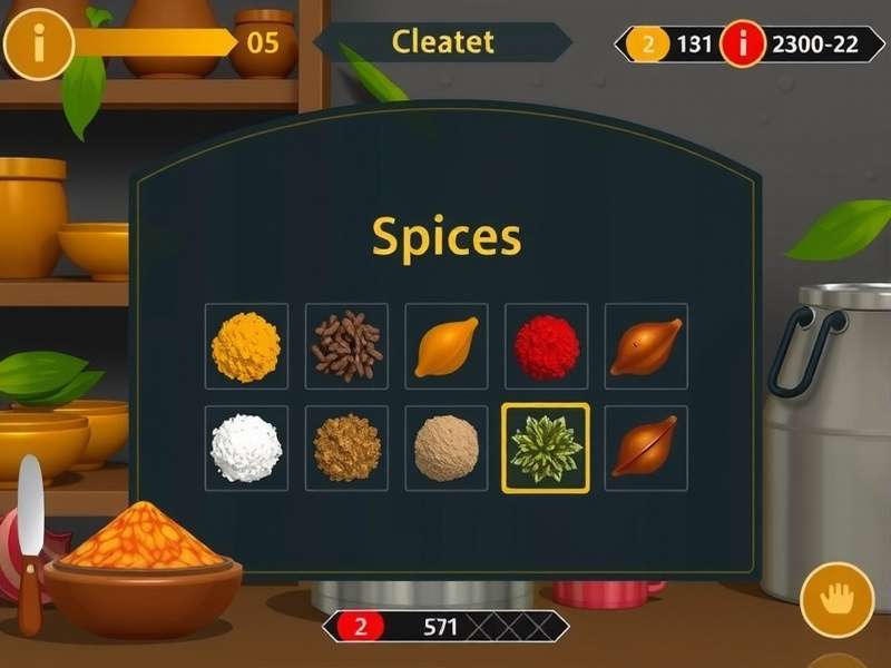 Cumin Taste Odyssey cooking challenge interface