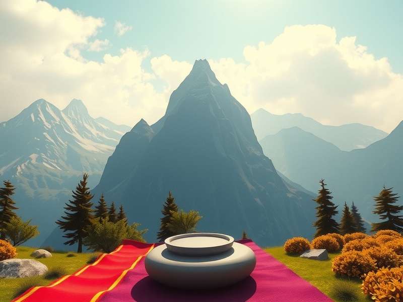 Spiritual Trek Adventure meditation interface