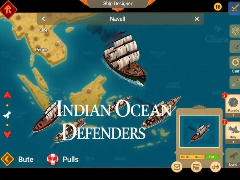 Indian Ocean Defenders strategy map interface