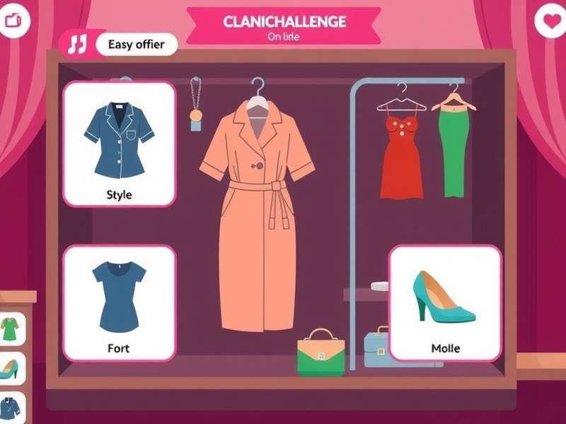 Wardrobe Wonders game interface showing fashion items
