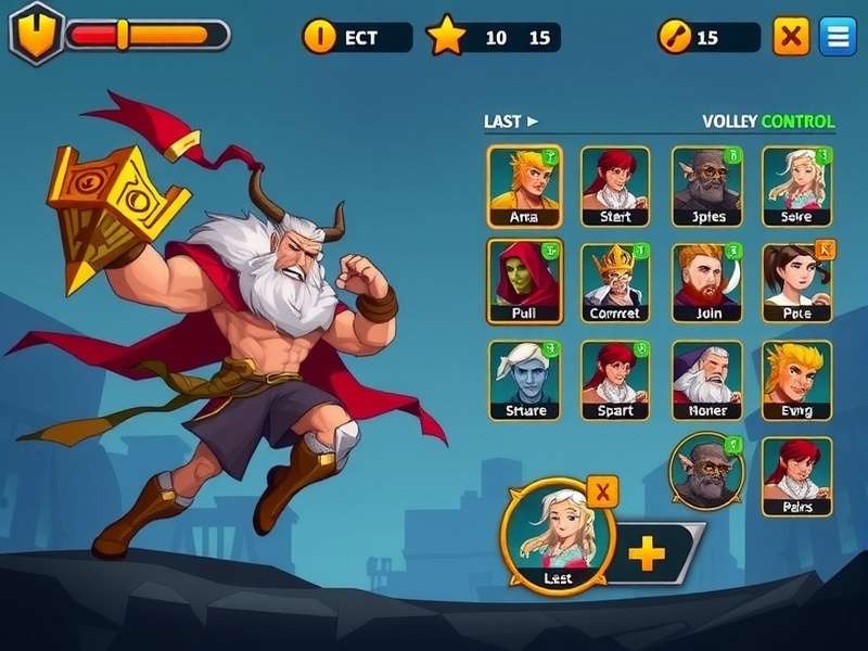 Volley Titan King character roster display