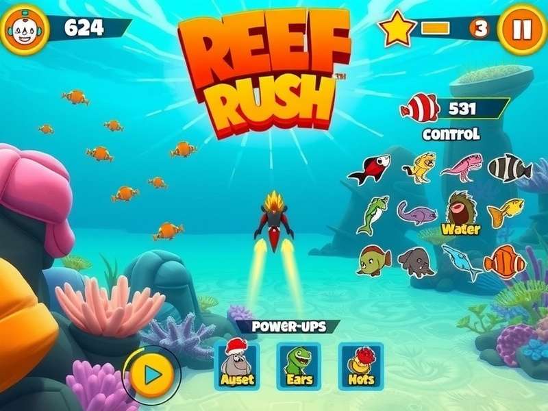 Reef Rush control interface and power-up system demonstration