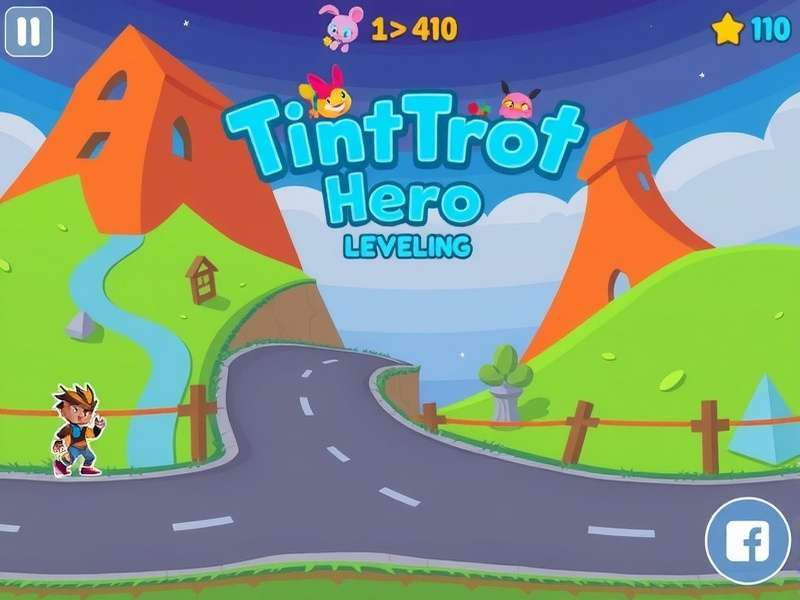 Tint Trot Hero gameplay screenshot showing vibrant colors and characters