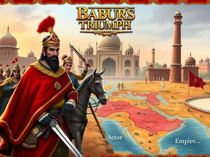 Babur S Triumph gameplay screenshot showing empire management interface