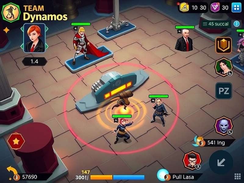 Dadar Dynamos battle arena showing team combat