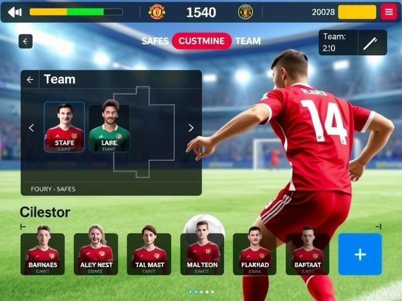 Sprint Striker team customization interface