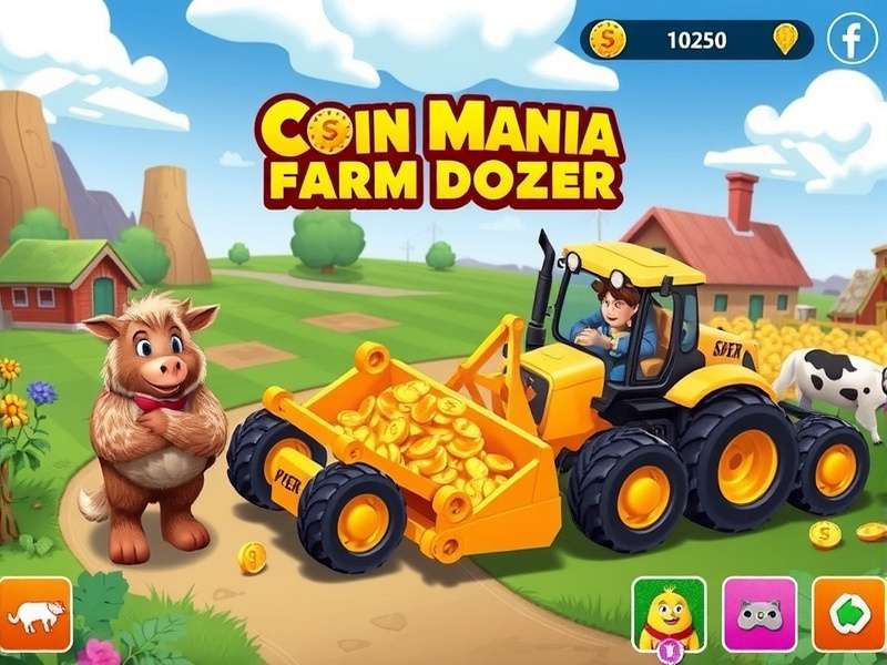 Coin Mania Farm Dozer visual design and characters