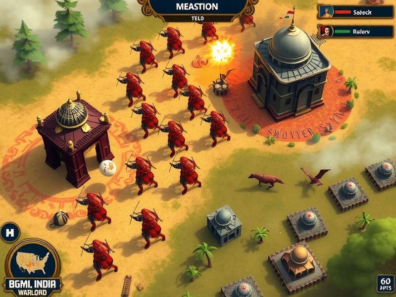 BGMI India Warlord gameplay screenshot showing intense battle action