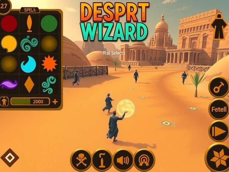 Desert Sprint Wizard temple race track environment