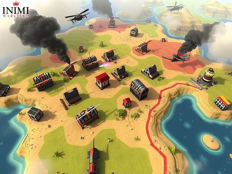 BGMI India Warlord map overview showing different terrains