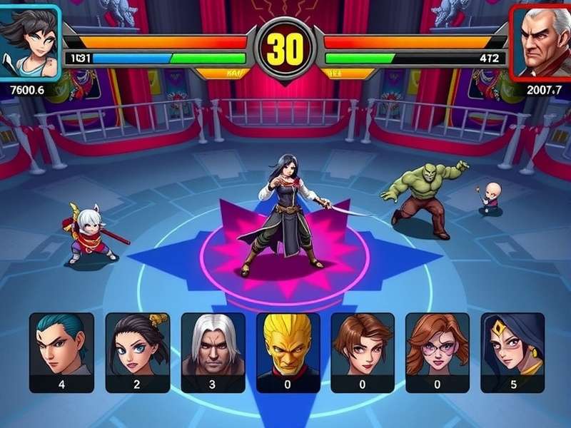 BFC Champion Rush battle arena showing multiple characters in combat