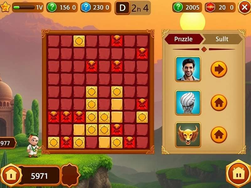 Precious Quest India gameplay screenshot showing character in Indian landscape