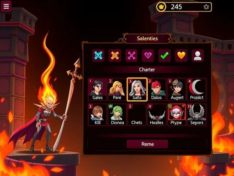 Inferno Hero Journey character progression interface