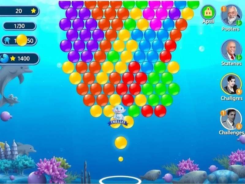 Dolphin Bubble Bliss special events and daily challenges