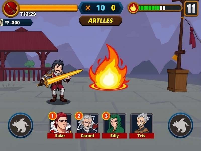 Kebab Kingdom Champions gameplay screenshot showing character battles