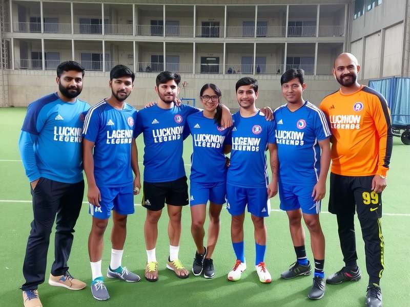 Lucknow Handball Legends Team Celebration