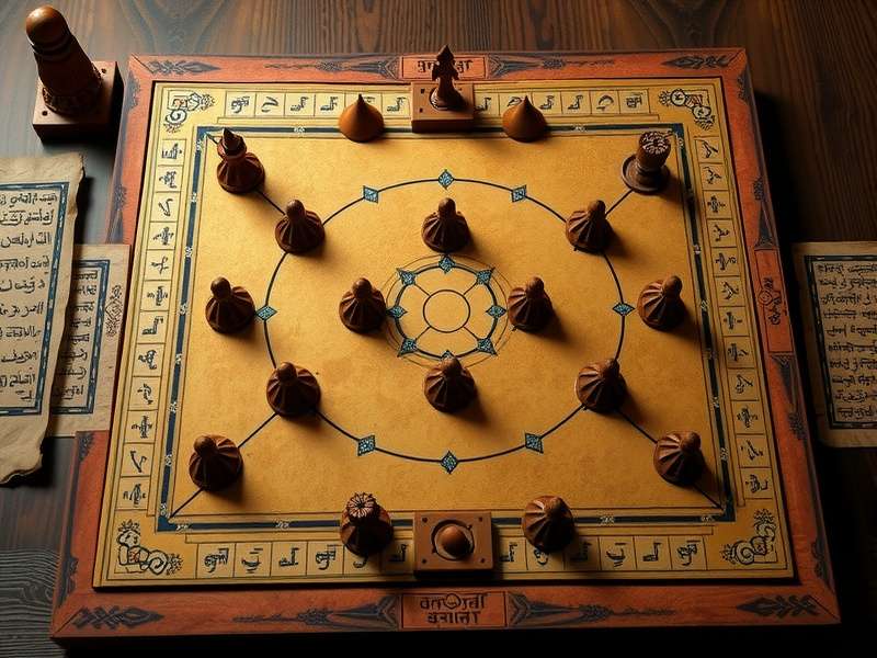 Traditional Mahal Spike Colossus game board and pieces