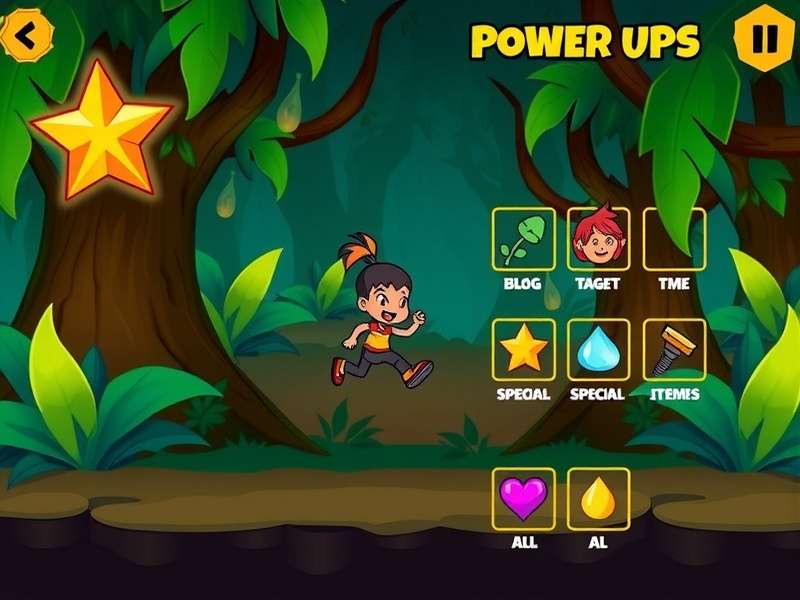 Jungle Anise Run Star gameplay screenshot showing character running through jungle