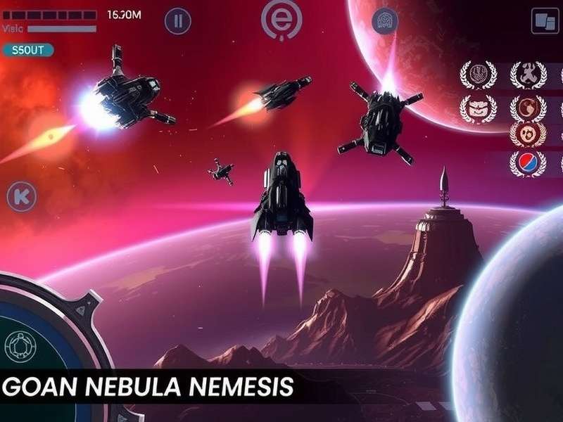 Goan Nebula Nemesis story scene showing alien landscapes