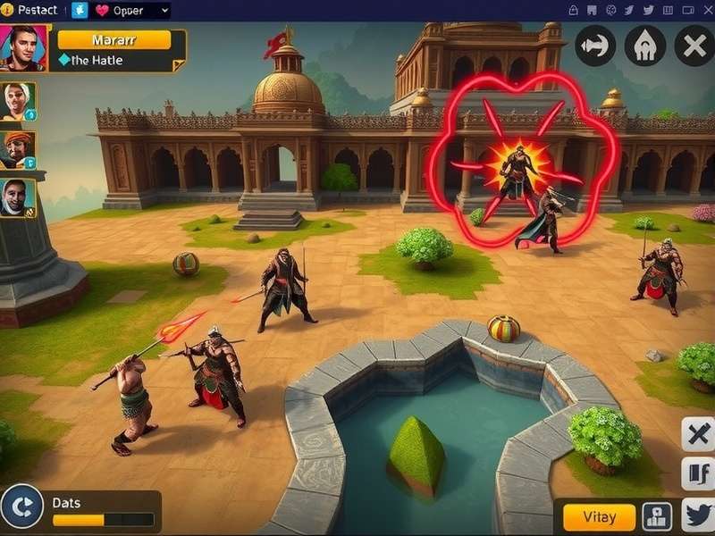Legend Kick Karnataka Warlords gameplay screenshot showing warriors in battle