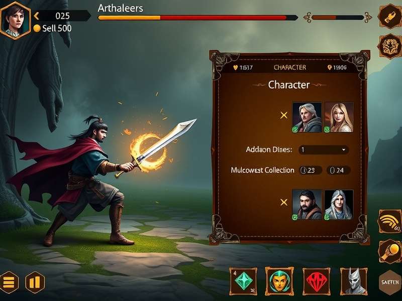 Valor Of Karna character selection screen