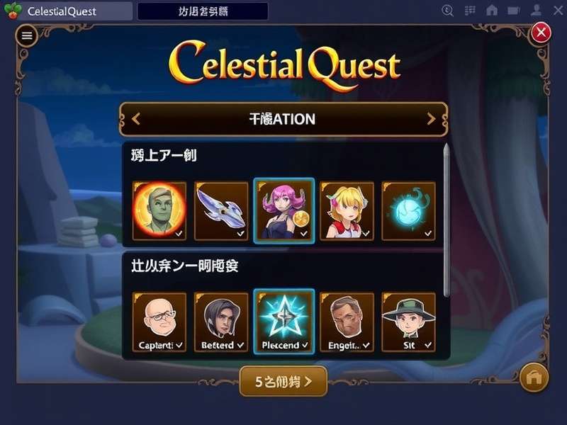 Celestial Quest Character Progression System