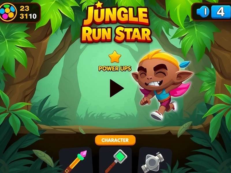 Jungle Anise Run Star power-ups and special items display