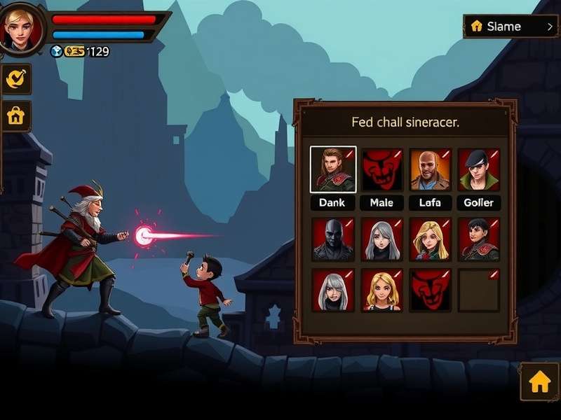 Inferno Hero Journey gameplay screenshot showing character combat