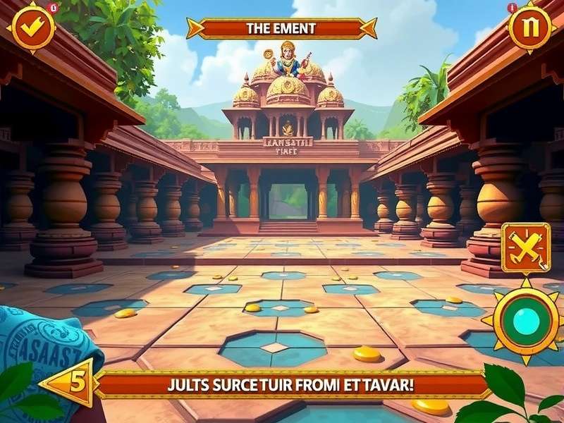 Visual details in Divine Krishna Temple Quest