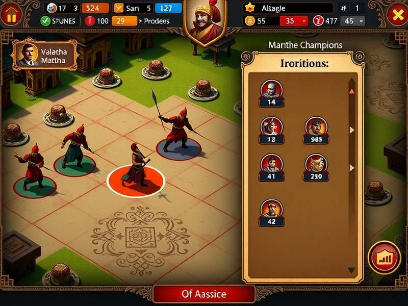 Valorous Maratha Champions strategy guide showing unit formations