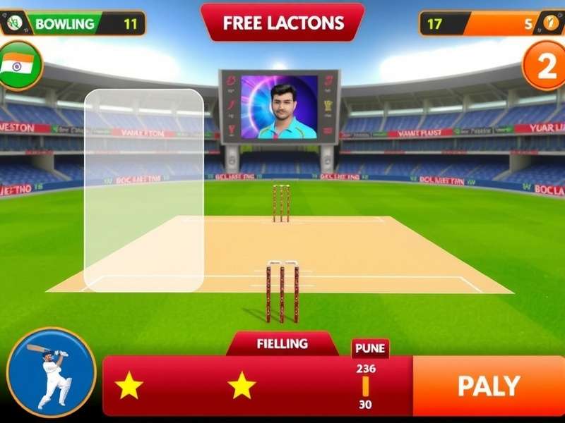 India Scorer Supreme gameplay interface showing batting mechanics