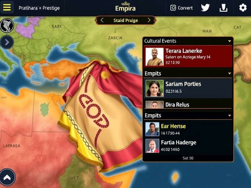 Diplomacy interface in Pratihara Prestige