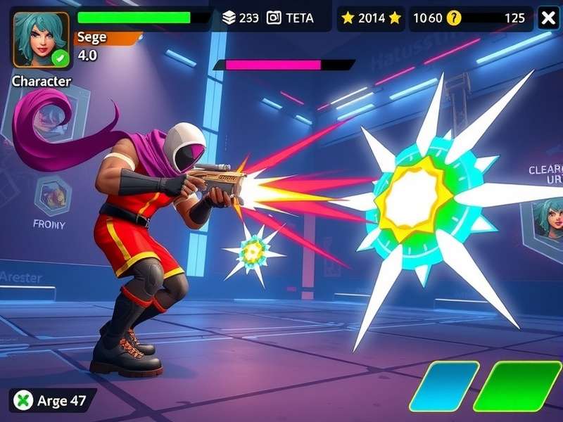 Hussain Power Blaster gameplay screenshot showing action sequence