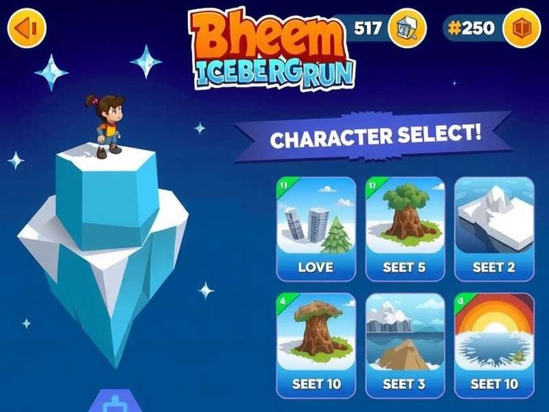 Various environment types in Bheem Iceberg Run