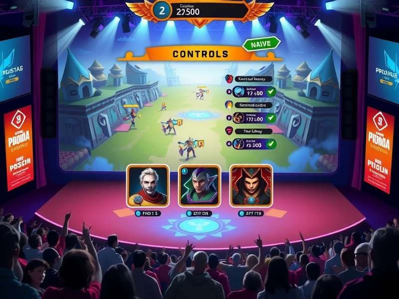 Ponda Prodigy Showdown esports tournament stage with enthusiastic audience