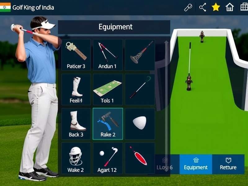 Golf King Of India equipment customization