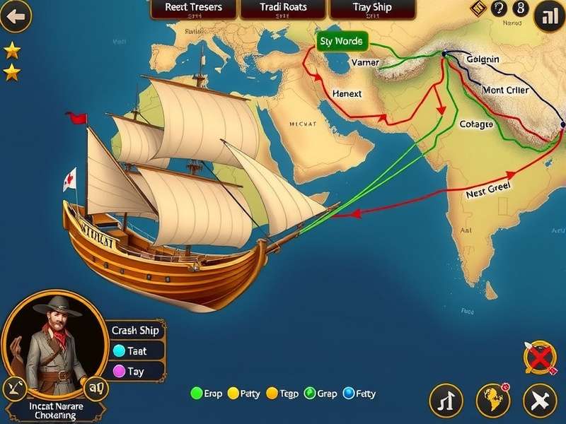 Indian Seas Adventure gameplay screenshot showing ship navigation