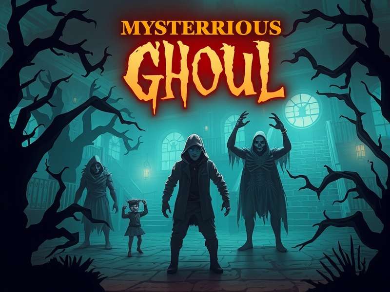 Mysterious Ghoul game cover art showing eerie atmosphere