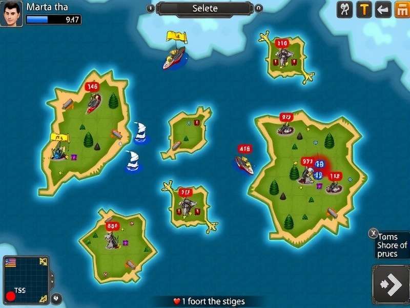 Sea Storm Squad gameplay screenshot showing naval combat