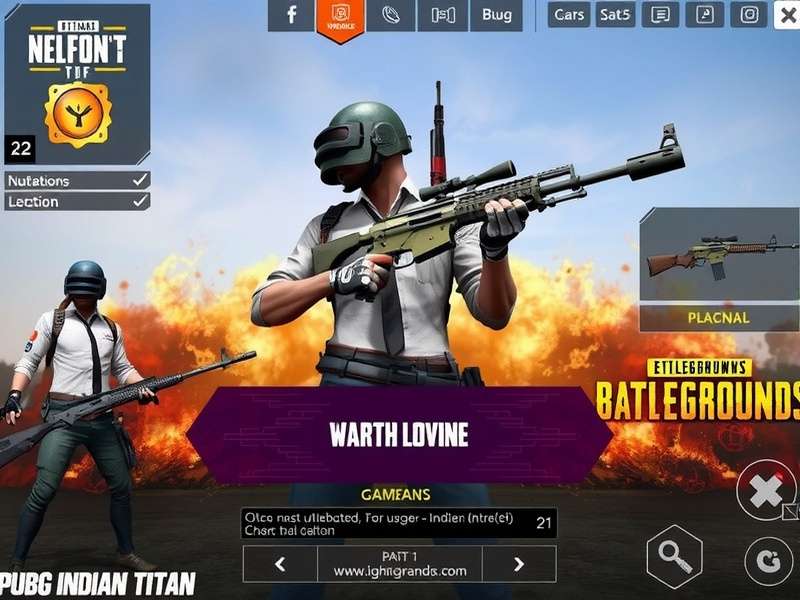 PUBG Indian Titan Weapons Collection