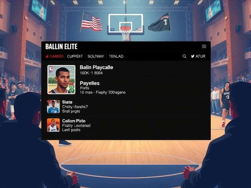 Ballin Elite career mode progression screen