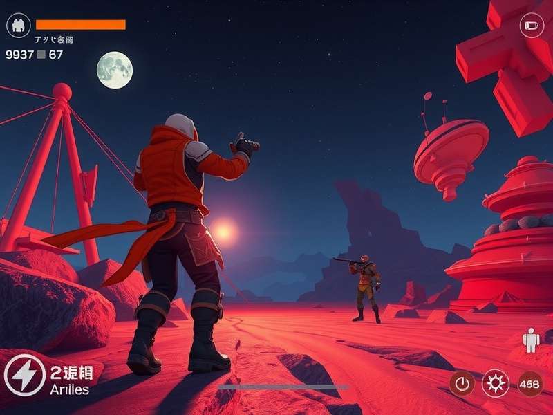 Meteor Mavericks Raiders gameplay screenshot showing character exploration