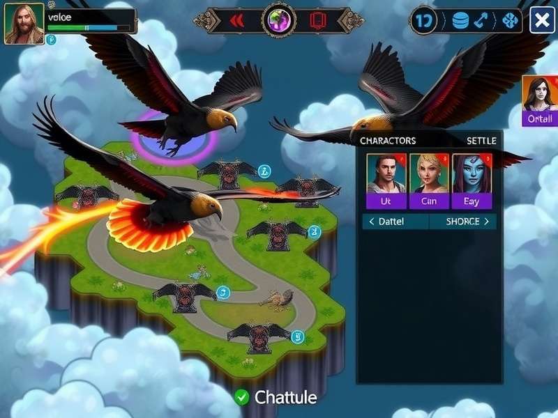 Vulture Dawn Conquerors gameplay screenshot showing strategic battle