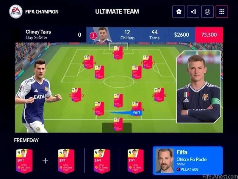 FIFA Champion gameplay screenshot showing realistic football action