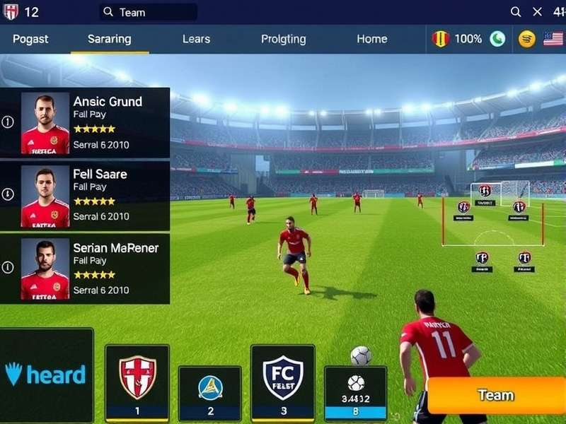 NEROCA FC Conquest Adventure team management interface