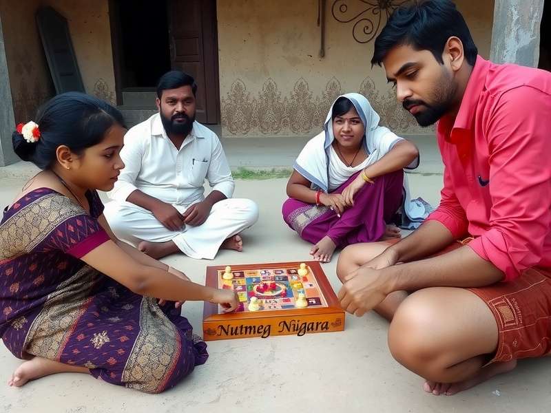 Traditional Nutmeg Niagara Zoom gameplay in rural India